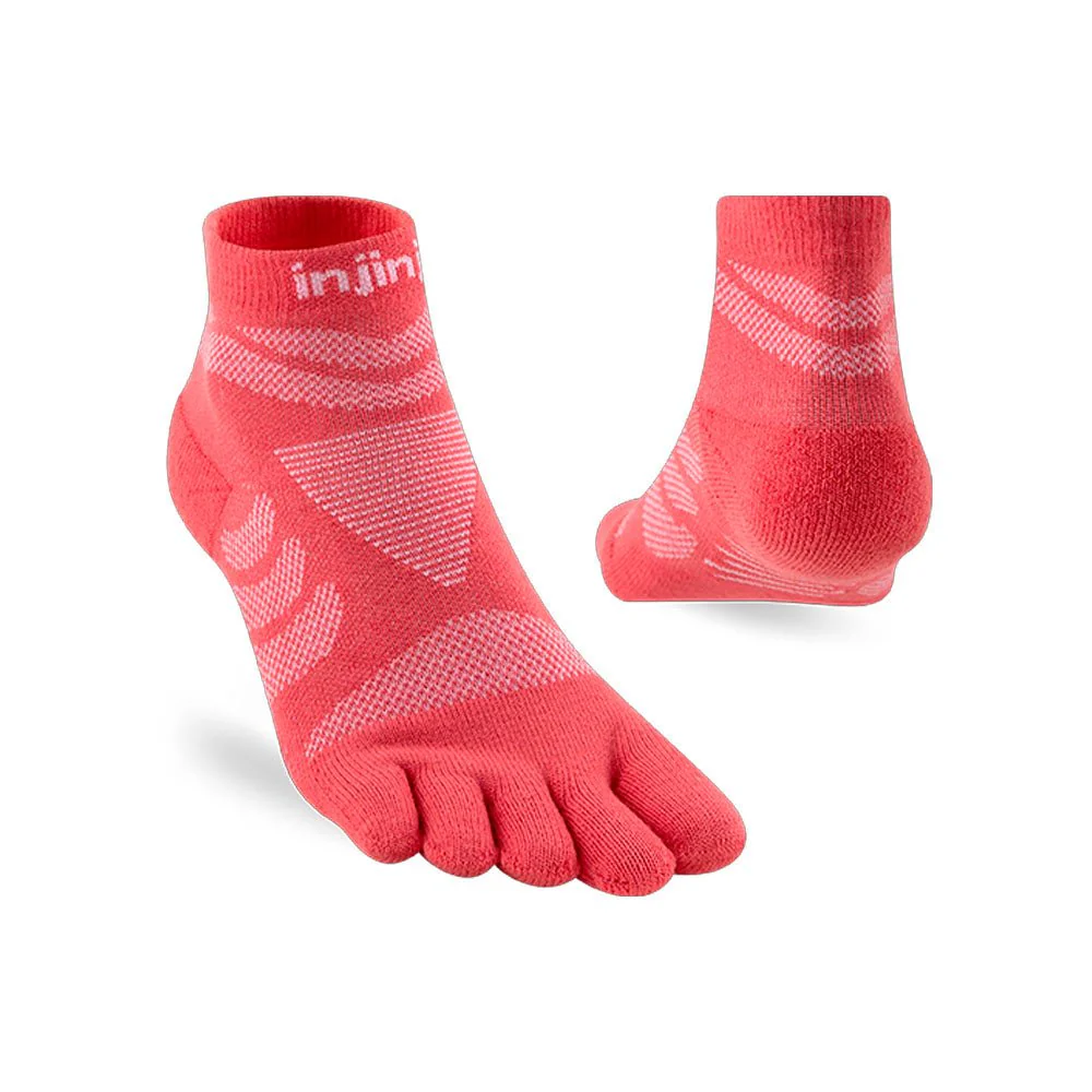 CALCETINES INJINJI ULTRA RUN MINI-CREW MUJER - Coral - Image 3