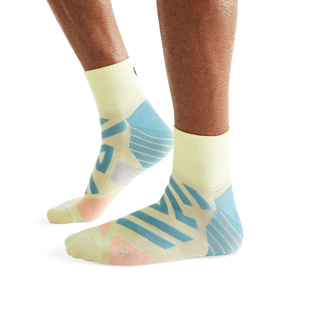 CALCETINES ON PERFORMANCE MID SOCK - Hay / Rose