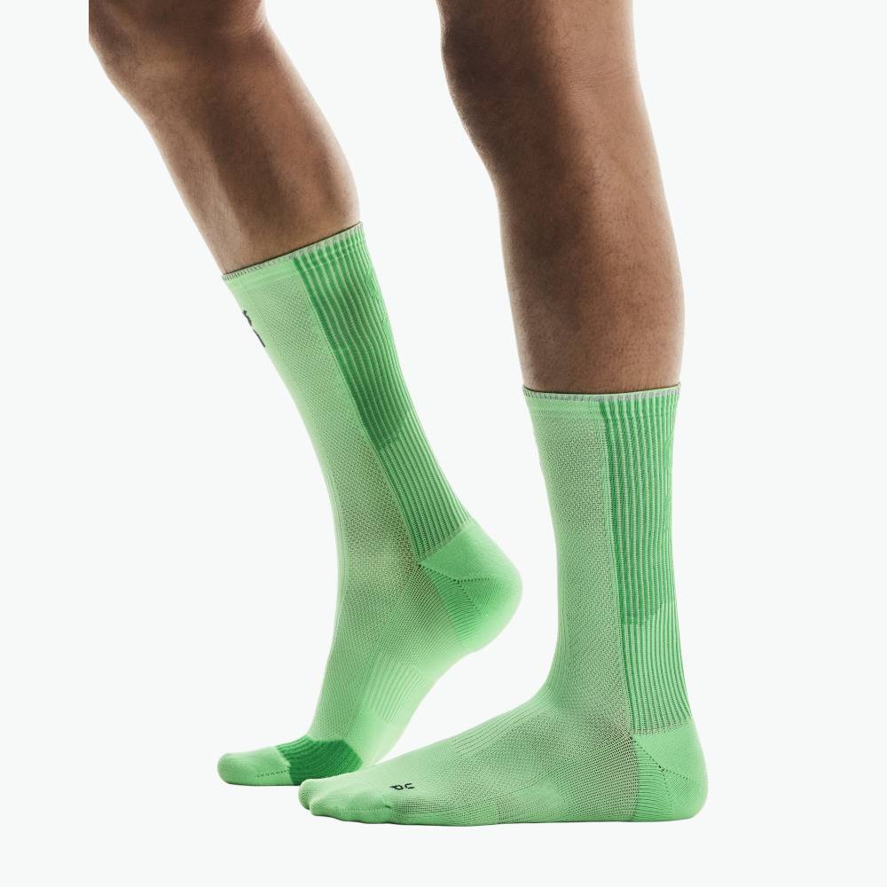 CALCETINES ON PERFORMANCE RUN HIGH - Honeydew / Parsley - Image 2