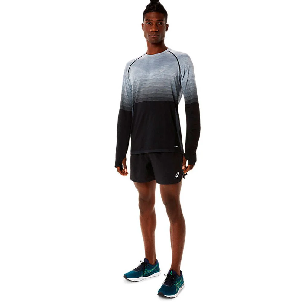 CAMISETA MANGA LARGA ASICS SEAMLESS LS TOP - Performance Black / Carrier Grey - Image 3