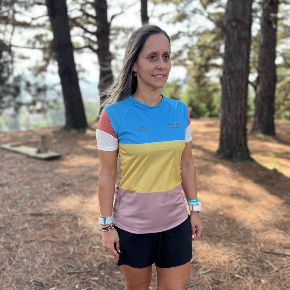 CAMISETA TÉCNICA FIND YOUR EVEREST MUJER - Blue Mustard - Image 4