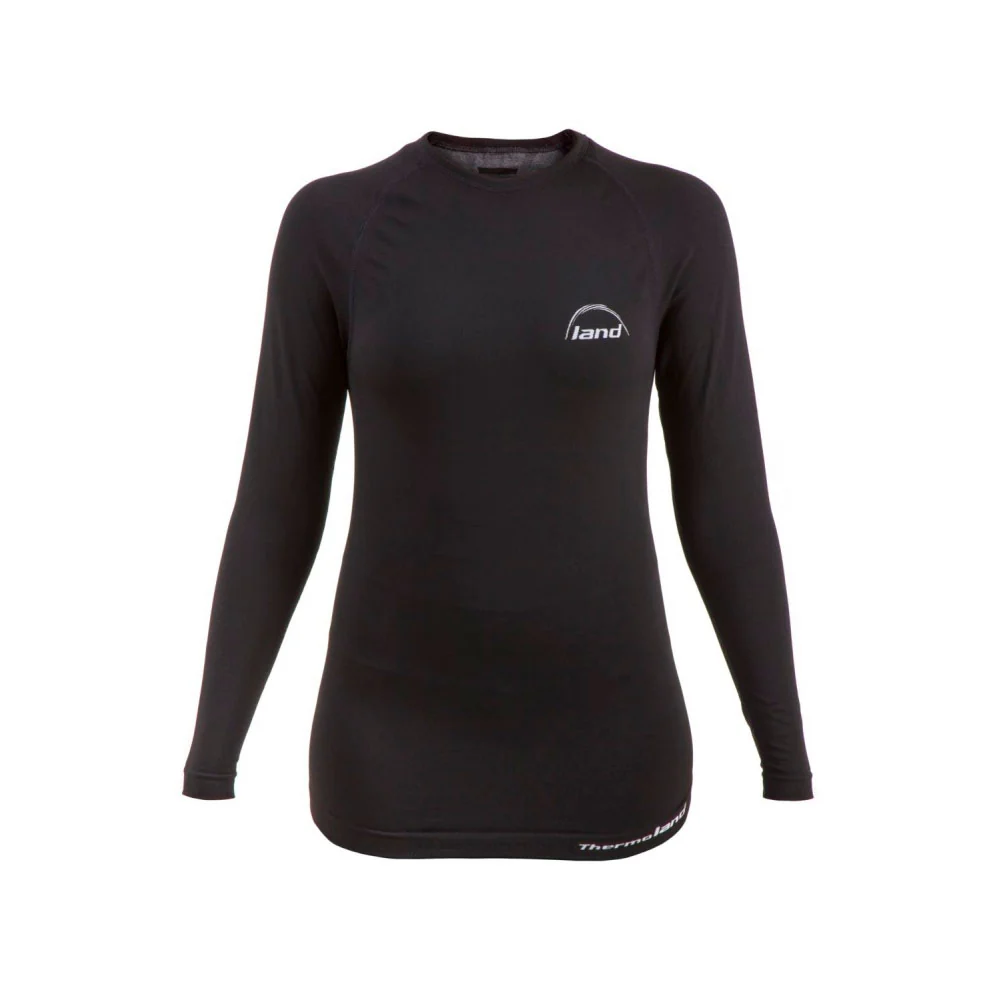 CAMISETA TÉRMICA MANGA LARGA LAND COLD MUJER - Negro