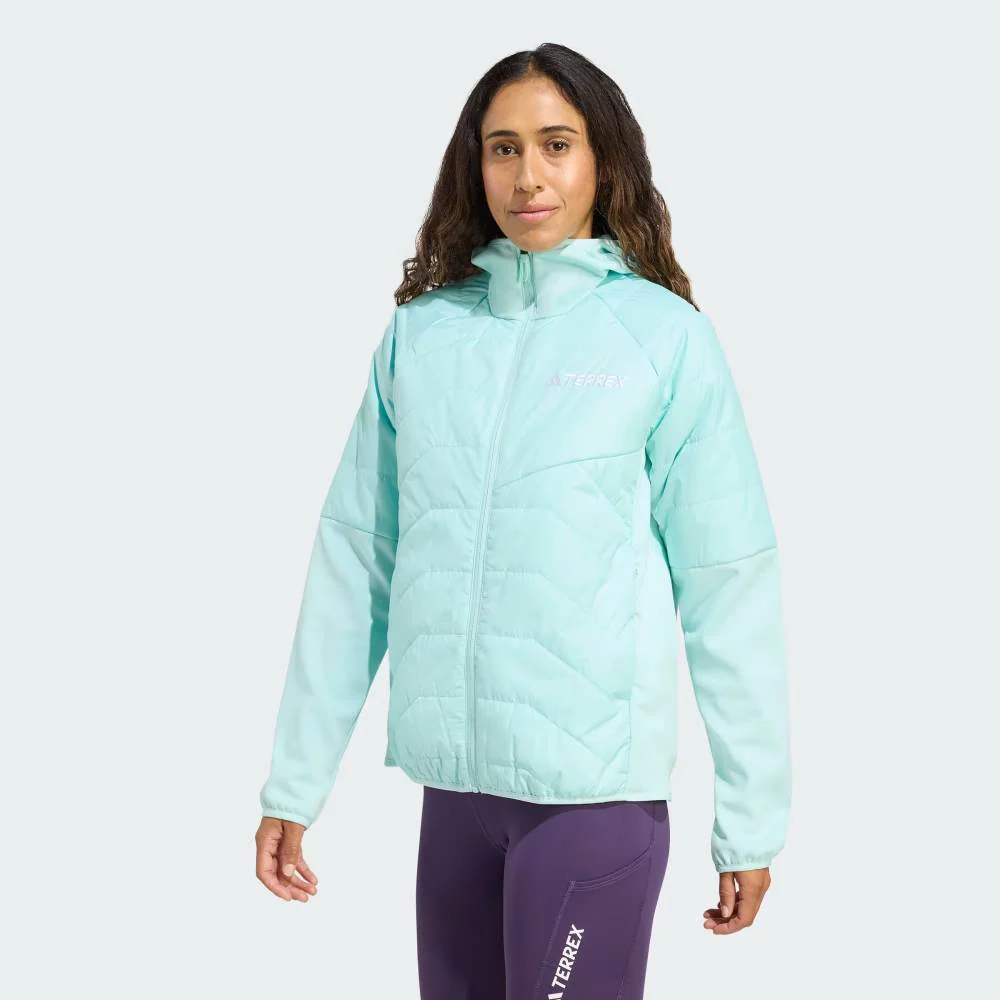 CHAQUETA ADIDAS TERREX MULTI CLIMAWARM INSULATED HYBRID MUJER - Semi Flash Aqua - Image 2
