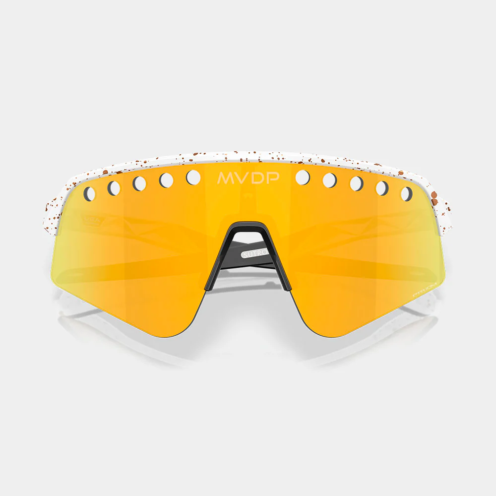 GAFAS DEPORTIVAS OAKLEY SUTRO LITE SWEEP MVDP - Red / Gold Splatter - Image 6