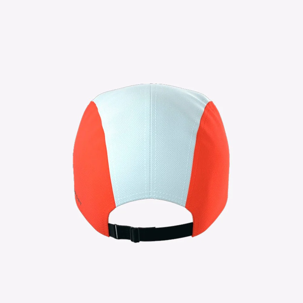 GORRA COMPRESSPORT 5 PANEL - Star White / Tigerlily - Image 2