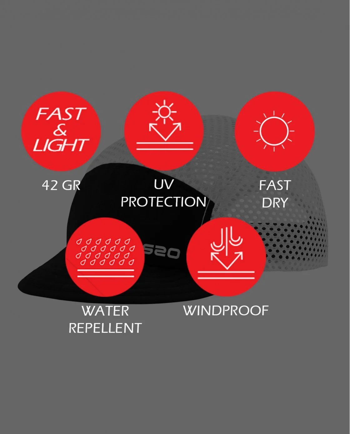 GORRA OS2O ULTRA TRAIL - Negro - Image 5