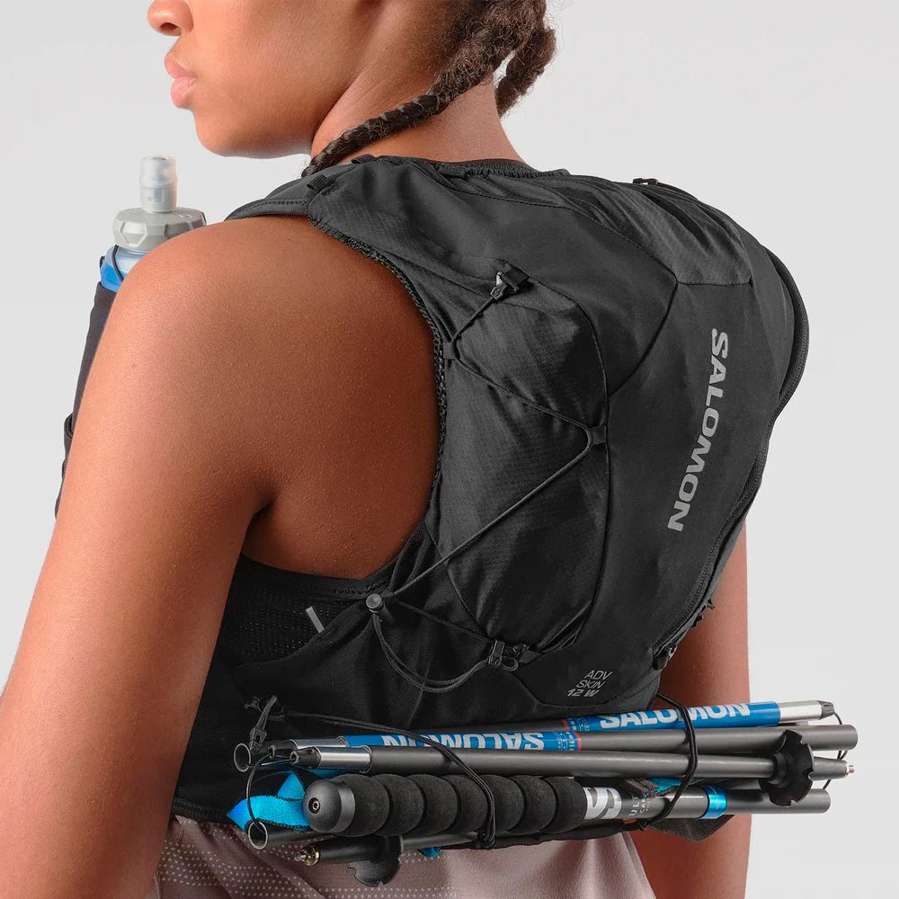MOCHILA CHALECO SALOMON ADV SKIN 12 MUJER - Black / Asphalt - Image 6
