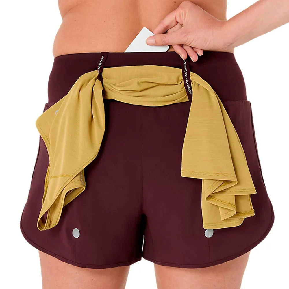 PANTALÓN CORTO ASICS ROAD MUJER - Dark Currant - Image 3
