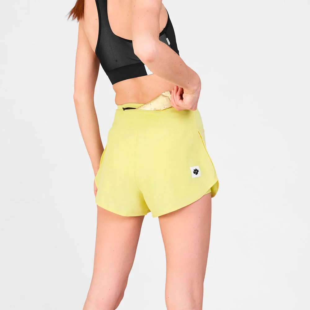 PANTALÓN CORTO SAYSKY FLOWER PACE 3" MUJER - Yellow - Image 3