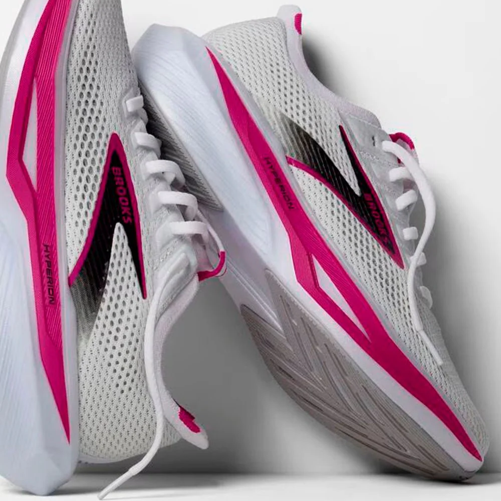 ZAPATILLAS BROOKS HYPERION 3 MUJER - White / Luminary / Cyber Pink - Image 7
