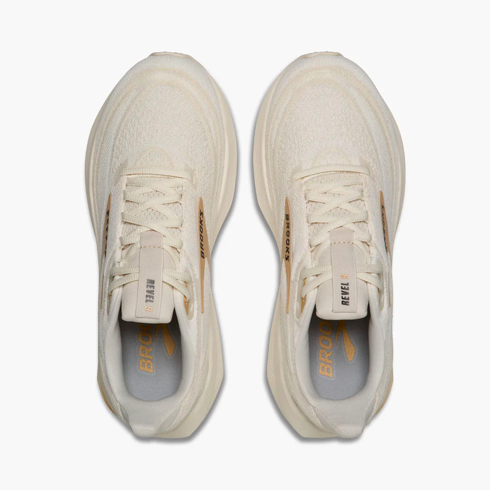 ZAPATILLAS BROOKS REVEL 9 MUJER - Arctic Wolf / Coconut / Black - Image 6