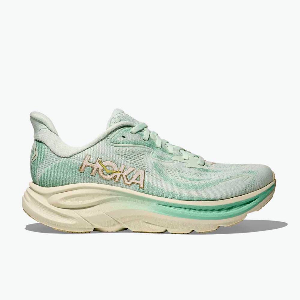ZAPATILLAS HOKA CLIFTON 10 MUJER - Sea Glass / Jadeite
