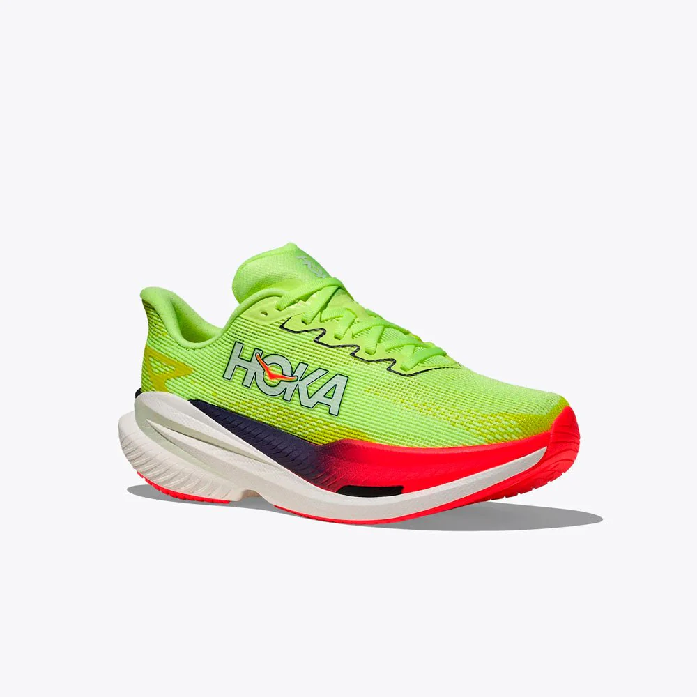 ZAPATILLAS HOKA MACH X 3 MUJER - Neon Yuzu / Squid Ink - Image 5