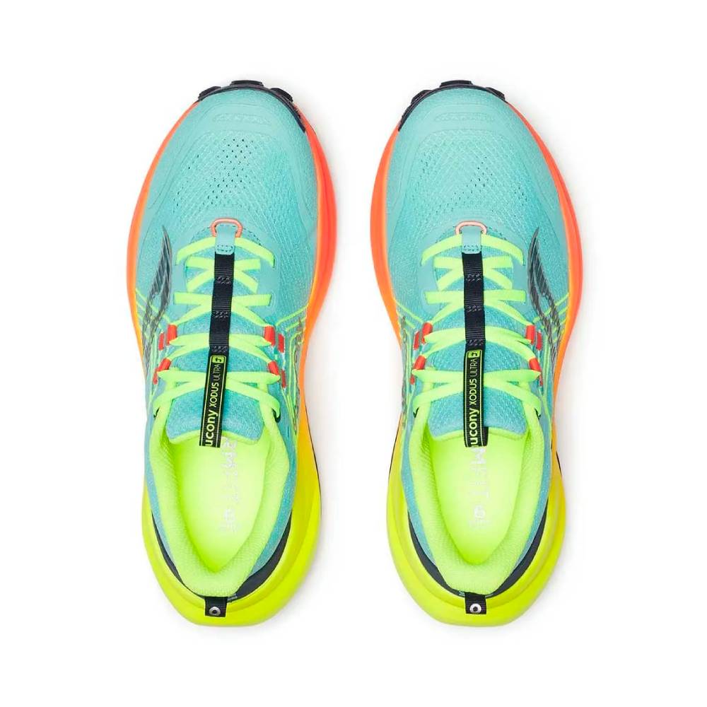 ZAPATILLAS SAUCONY XODUS ULTRA 4 MUJER - Splash / Fire - Image 6